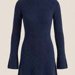 Geneva High Neck Knit Mini Dress