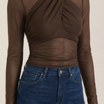Georgia Transparent Mesh Top
