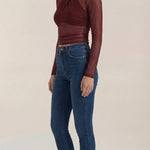 Georgia Transparent Mesh Top