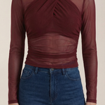 Georgia Transparent Mesh Top