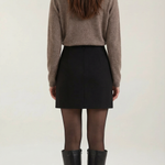 Gladys knitted cardigan with collar and buttons