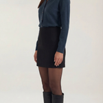 Gladys knitted cardigan with collar and buttons