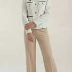 Heidi tweed jacket with contrasting collar