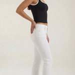 Hilary top with a square neckline