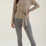 Holly Long Sleeve T-Shirt with Knot Detail