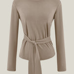 Holly Long Sleeve T-Shirt with Knot Detail