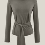 Holly Long Sleeve T-Shirt with Knot Detail