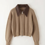 Irene Short Knit Jacket with Collar