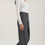 Asymmetric Denim Pants