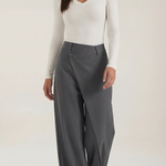 Asymmetric Denim Pants