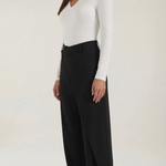 Asymmetric Denim Pants