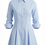 Jeanette Striped Shirt Dress