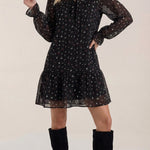 'Katie' short dress with ruffle details