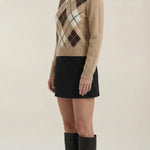 Kristy polo-style knit sweater