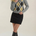 Kristy polo-style knit sweater