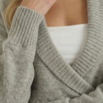 Lynda Wrap Knit Sweater