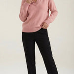 'Margaret' Casual Polo Shirt with V-Neck