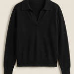 'Margaret' Casual Polo Shirt with V-Neck