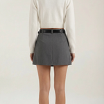 Michele High Waist Mini Skirt with Belt