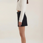 Michele High Waist Mini Skirt with Belt