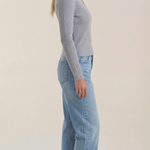 Michelle ribbed V-neck sweater