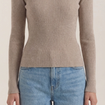 Michelle ribbed V-neck sweater