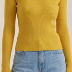 Michelle ribbed V-neck sweater