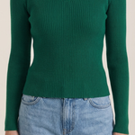 Michelle ribbed V-neck sweater