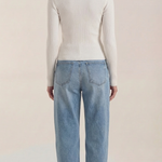 Michelle ribbed V-neck sweater