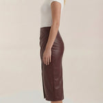 Natalie draped midi skirt
