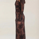 Nerissa long lace dress
