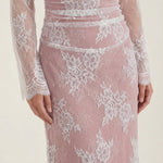 Nerissa long lace dress