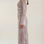 Nerissa long lace dress