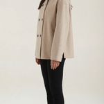 Oversized 'Pamela' Jacket with Button Closure