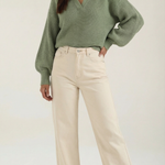 'Pauline' chunky knit sweater with a high neck