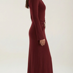 Renee long dress with long sleeves