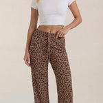Cleo Animal Print Wide Leg Trousers