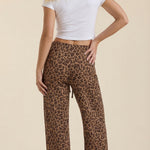 Cleo Animal Print Wide Leg Trousers