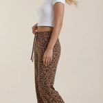 Cleo Animal Print Wide Leg Trousers