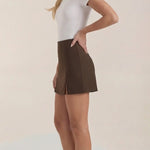 Darla Schlanker Short Skirt with Slit