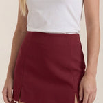 Darla Schlanker Short Skirt with Slit