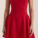 Dixie Mini Pleated Flared Dress