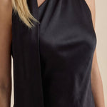 Dolly Satin Mini Dress with Scarf
