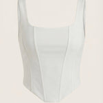 Eloise corset-style sleeveless top