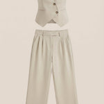 Ginger Color Vest and Pants Set