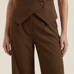 Ginger Color Vest and Pants Set