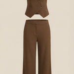 Ginger Color Vest and Pants Set