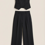Ginger Color Vest and Pants Set