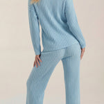 Matilda Knit Set with Textured V-Neck