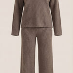 Matilda Knit Set with Textured V-Neck